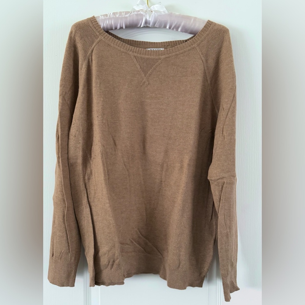 Lightweight Crewneck Old Navy Sweater - Tan